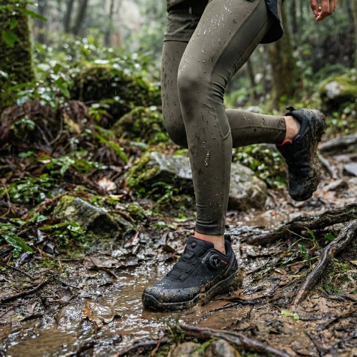 Кроссовки для трейлраннинга HUMTTO с быстрой системой фиксации водонепроницаемые черные