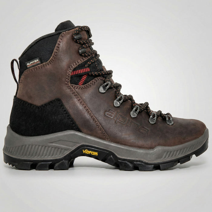 Треккинговые ботинки Alpina Prima Mid Classic коричневый нубук