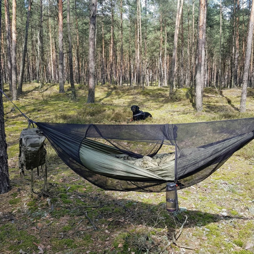 Hammock Bushmen JUNGLE Set with Mosquito Net Olive — Outfish