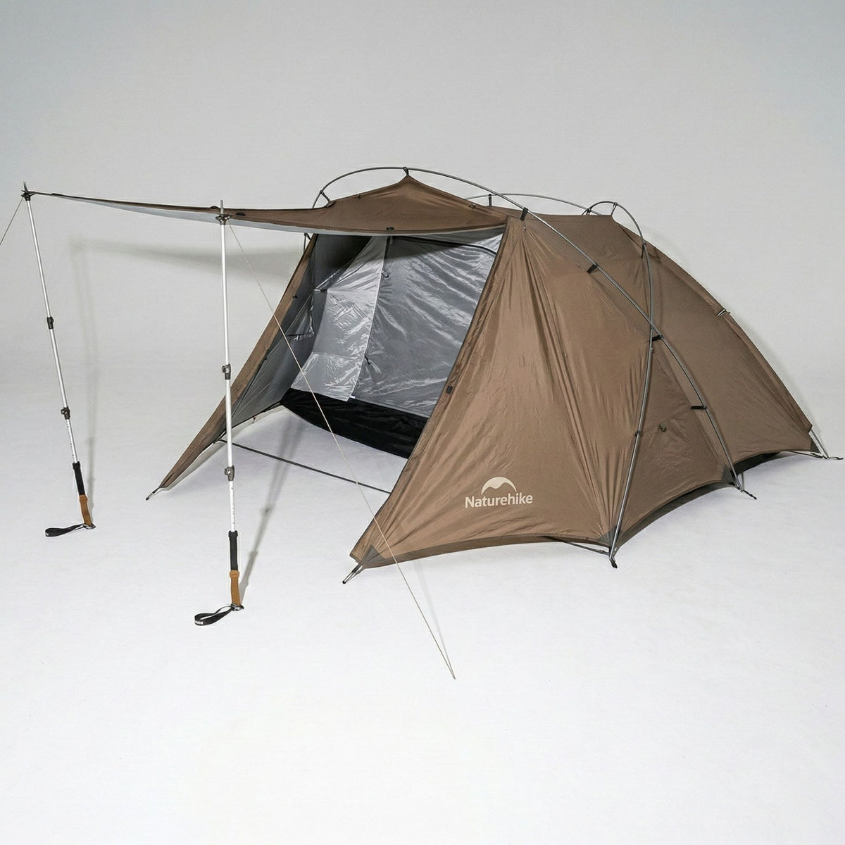 Naturehike Hillock6 One Bedroom One Hall Tent UPF50+ Brown Color