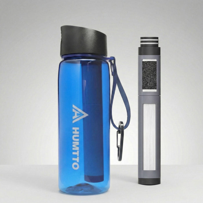 Бутылка с фильтром для воды 650 мл Синяя