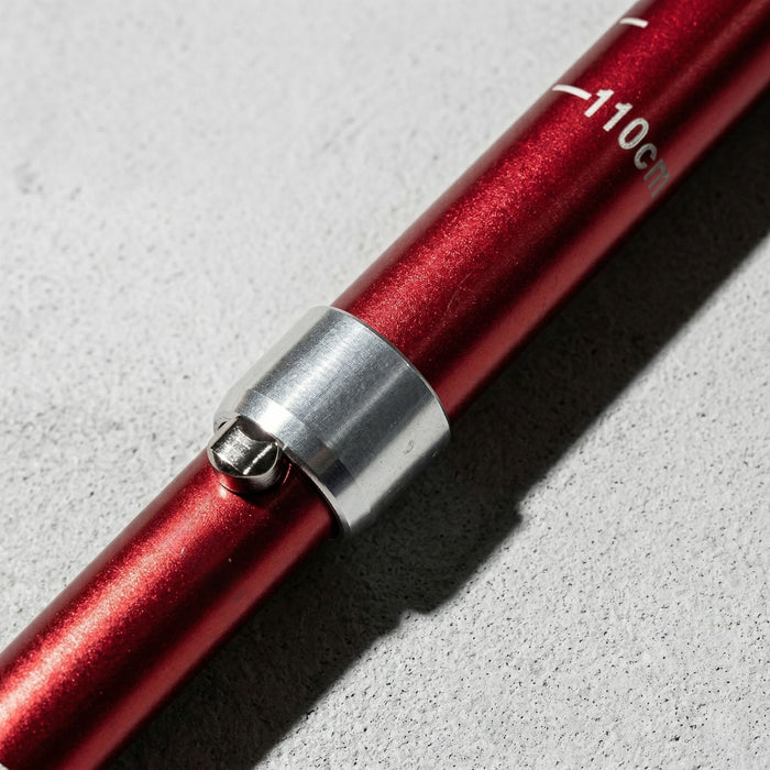 Trekking Poles folding aluminum alloy hiking support red 1 pcs.