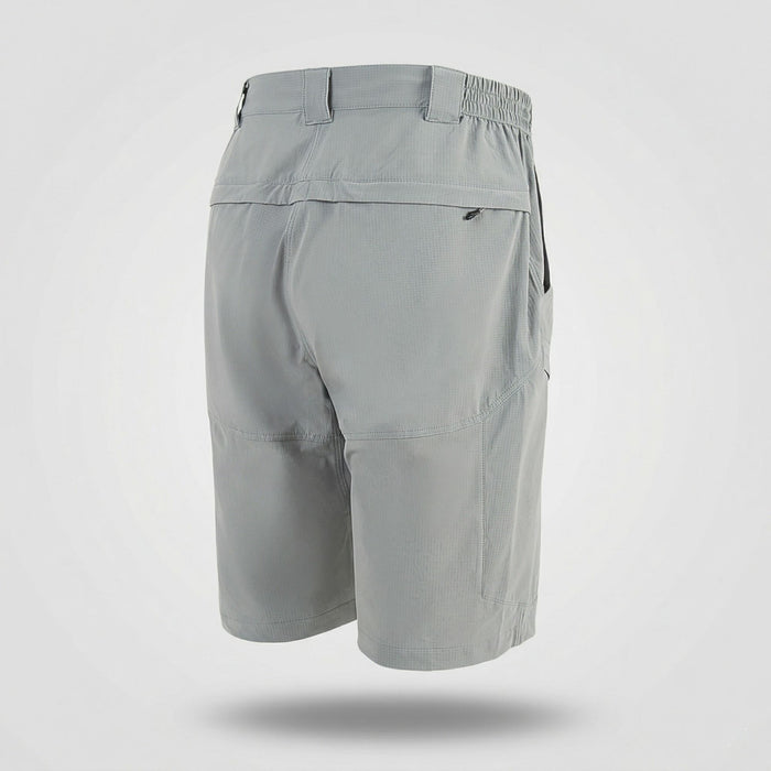 Hiking and Fishing Shorts FHM Flow UPF 50+ UV Protection Light Grey