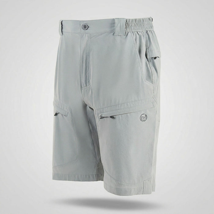Hiking and Fishing Shorts FHM Flow UPF 50+ UV Protection Light Grey