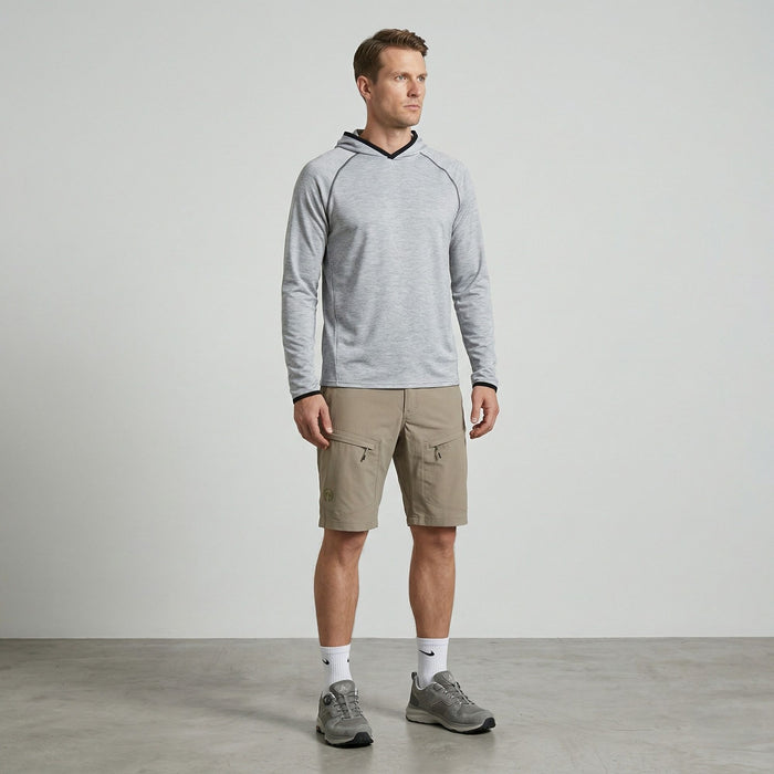 Pārgājienu šorti FHM Flow UPF 50+ Olive