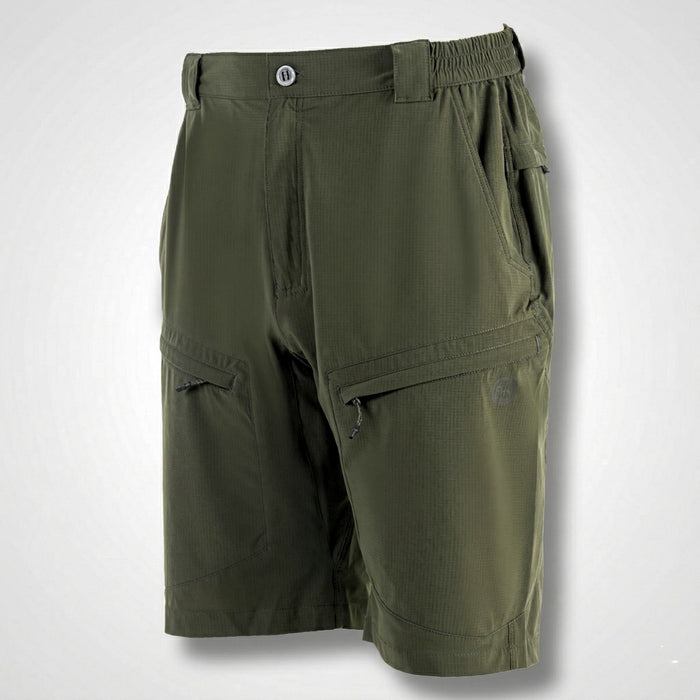 Pārgājienu un makšķerēšanas šorti FHM Flow UPF 50+ UV aizsardzība Khaki