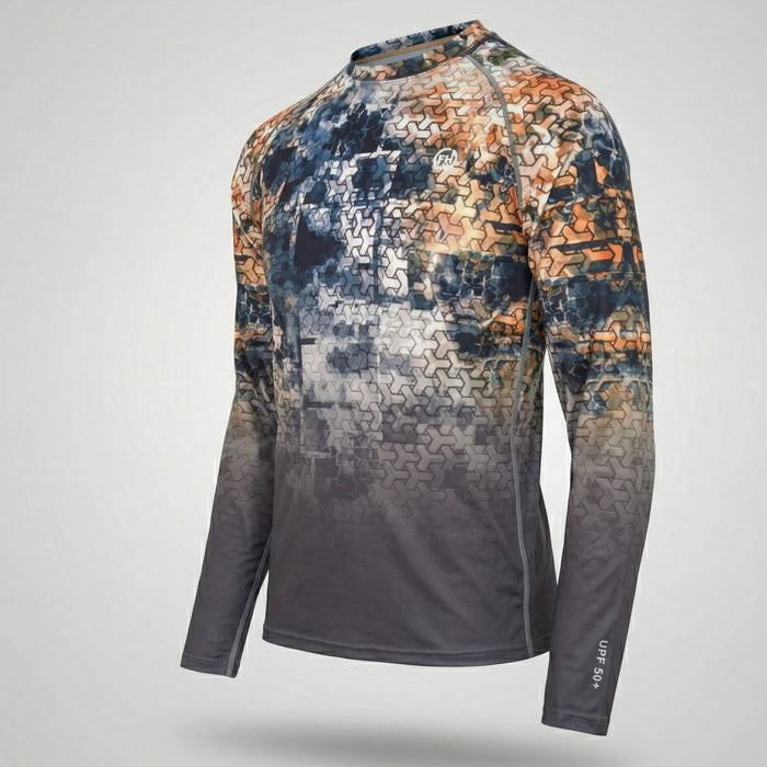 Тактическое джерси FHM Mark EVO V2 УФ-защита Orange/Grey Камуфляж