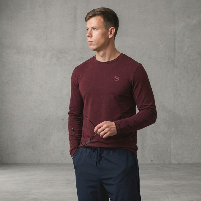 Лонгслив FHM Wave Terry Бордовый