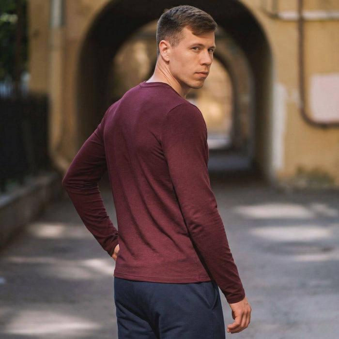 Лонгслив FHM Wave Terry Бордовый