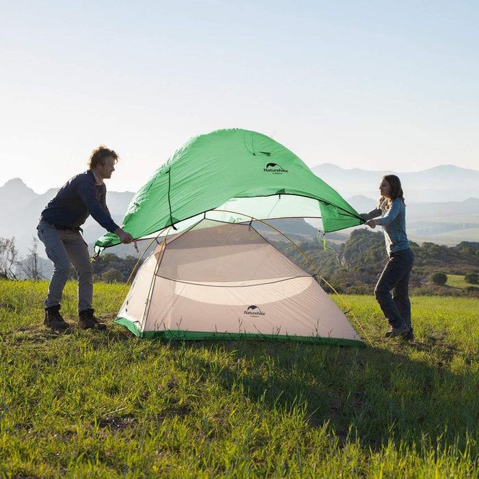 Туристическая палатка Naturehike Cloud Up Base 2-местная зеленая