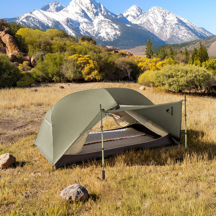 Ультралегкая палатка Naturehike Mongar Pro 20D двухместная 1.96 kg для высоких людей
