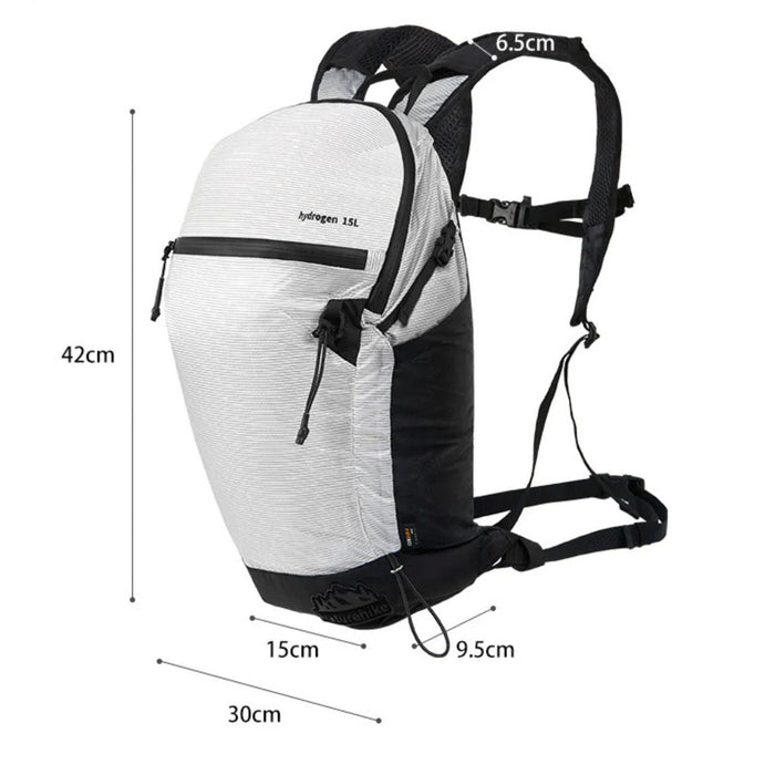 Ultraviegla mugursoma Naturehike HYDROGEN 15L ūdensizturīga balta