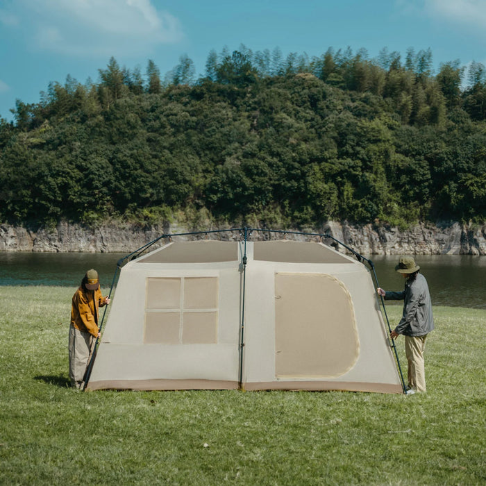 Аренда  автоматической  палатки Naturehike Village 6.0 Ⅱ с интегрированным навесом и москитной сеткой