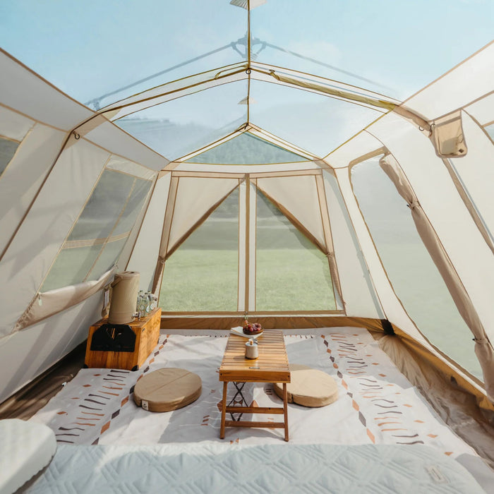 Аренда  автоматической  палатки Naturehike Village 6.0 Ⅱ с интегрированным навесом и москитной сеткой