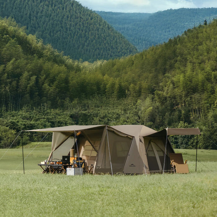Аренда  автоматической  палатки Naturehike Village 6.0 Ⅱ с интегрированным навесом и москитной сеткой