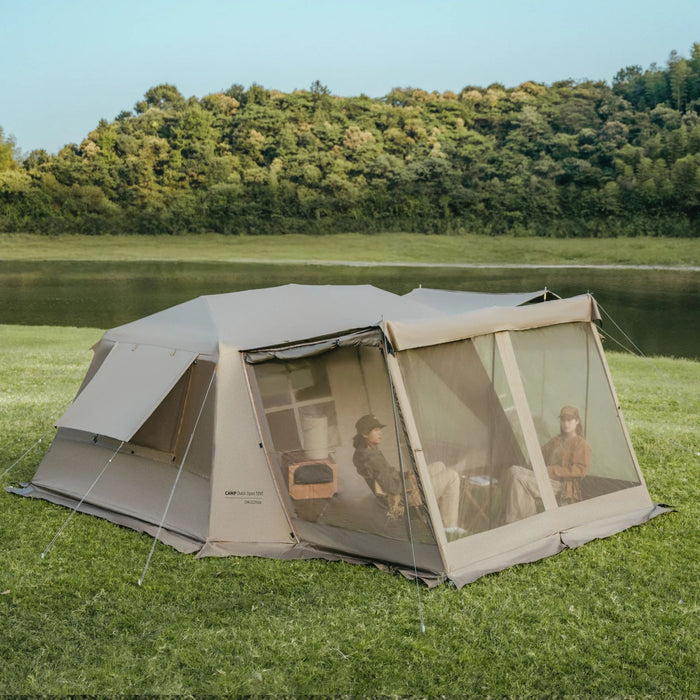 Аренда  автоматической  палатки Naturehike Village 6.0 Ⅱ с интегрированным навесом и москитной сеткой