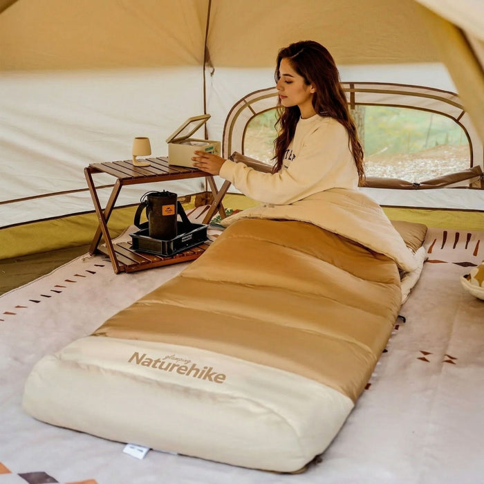 Glampinga Guļammaiss Naturehike ar matraci 2-in-1 Sistēma Bēšs