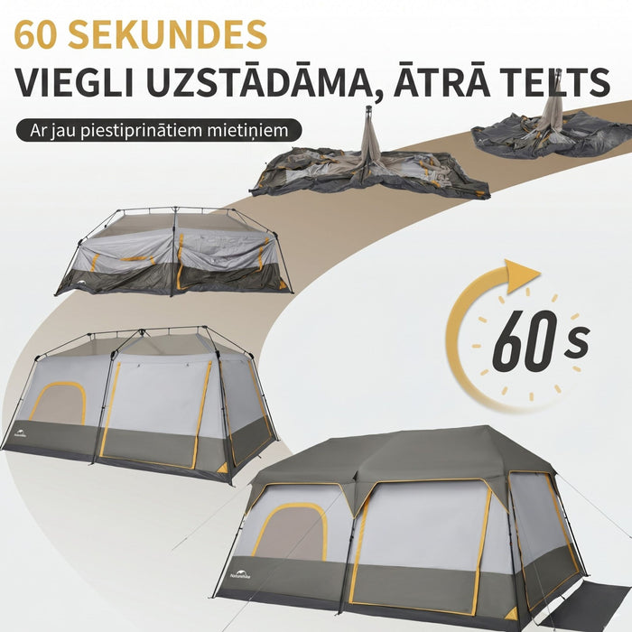 Telts noma Naturehike Cape 8-personu Viegli uztādāma