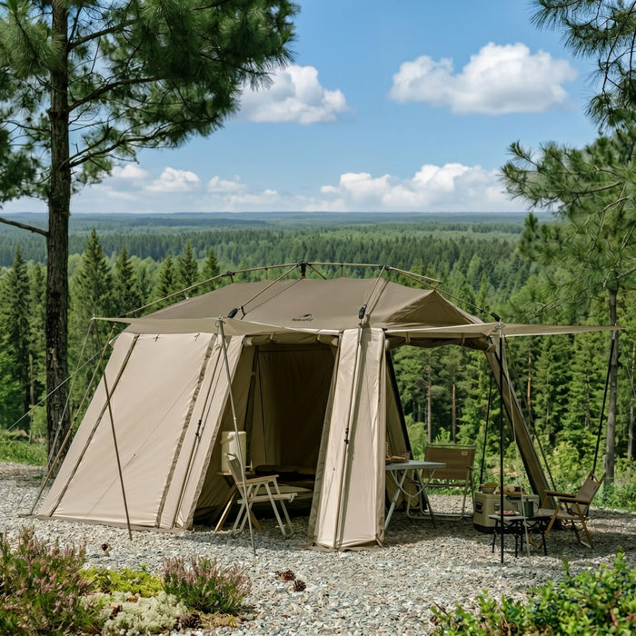 Аренда палатки на 4 человек Naturehike Village 13 палатка с навесом