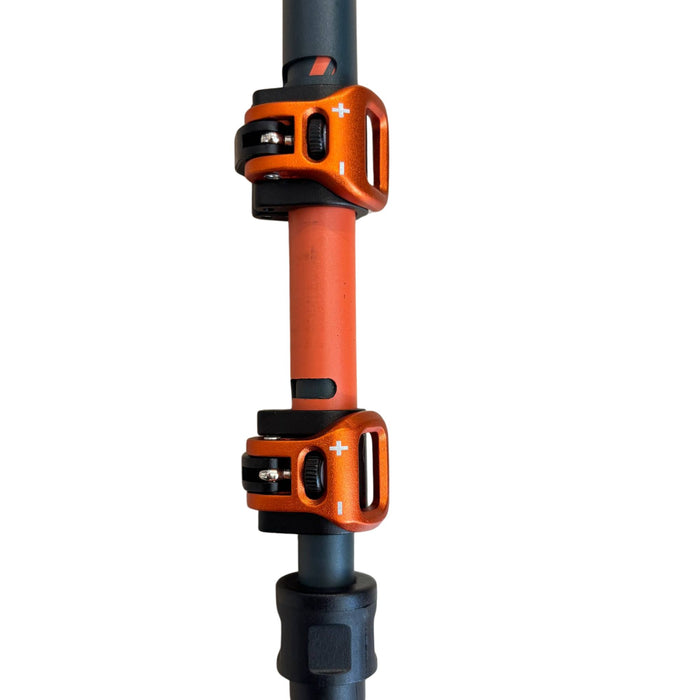 Trekinga nūja Naturehike Sunsia 3-EXT oglekļa šķiedra teleskopiska 120 cm oranža
