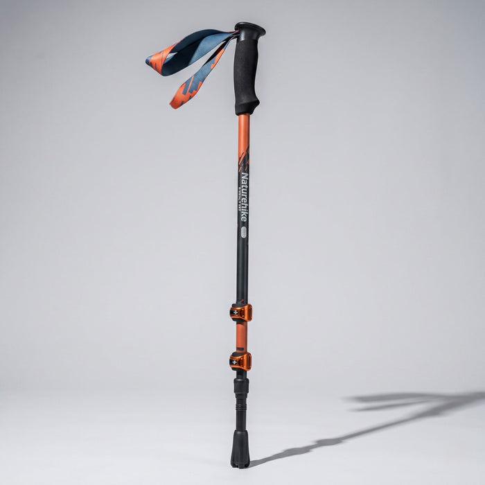 Trekinga nūja Naturehike Sunsia 3-EXT oglekļa šķiedra teleskopiska 120 cm oranža