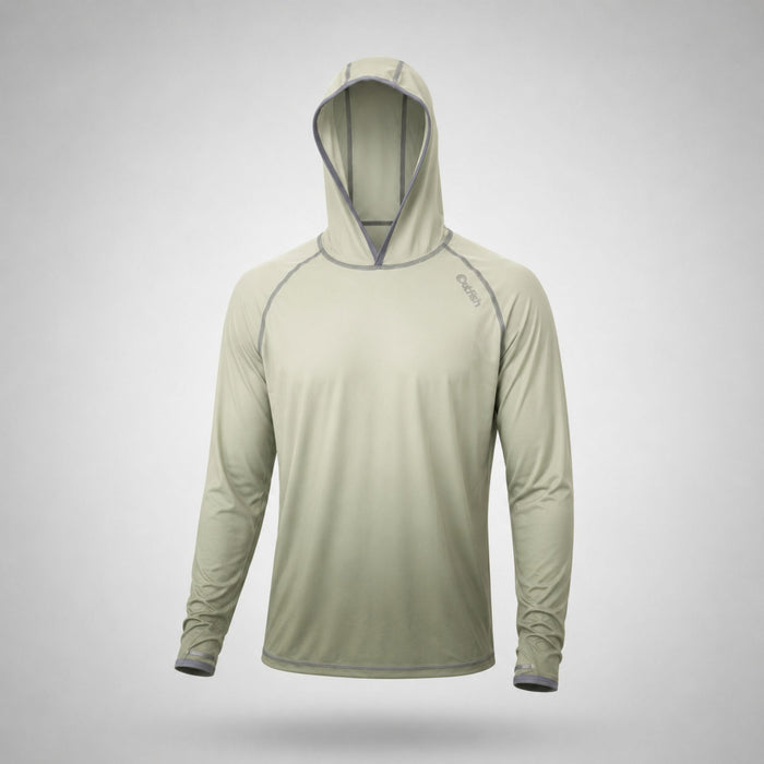 Men’s Sun Hoodie UPF 50+ with Insect Repellent Treatment — Olive Green