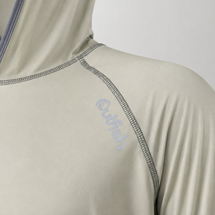 Men’s Sun Hoodie UPF 50+ with Insect Repellent Treatment — Olive Green