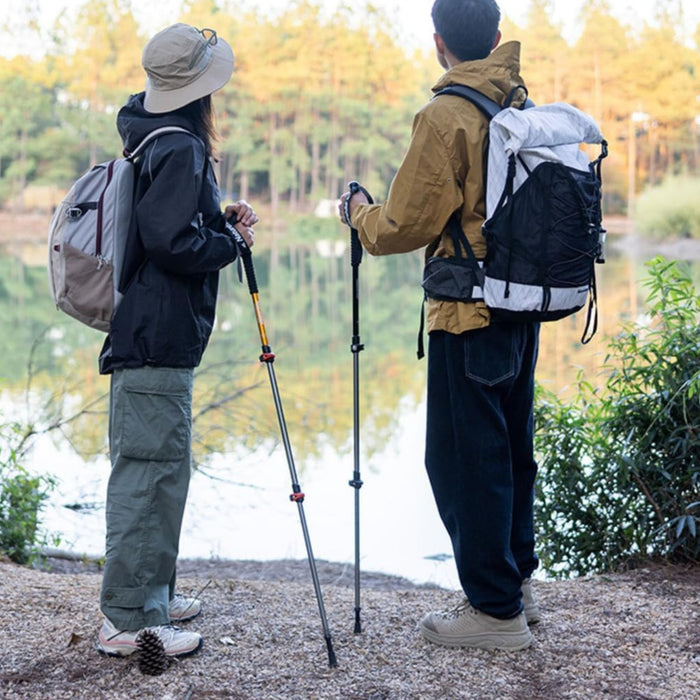 Trīsdaļīga alumīnija trekinga nūja – Naturehike ST01, 62–135 cm, melna