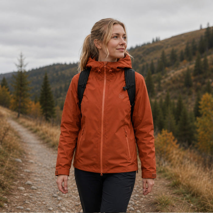 Ультралёгкая водонепроницаемая куртка 10 000 мм FHM Explorer Unisex – Terracotta, 300 г