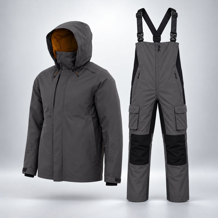 Утеплённый рыболовный костюм FHM Mist Jacket + Guard Pants, серый