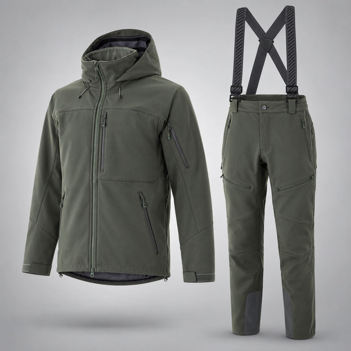 FHM Stream Tactical Softshell Suit Green Khaki