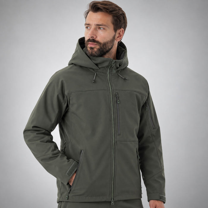 FHM Stream Tactical Softshell Suit Green Khaki