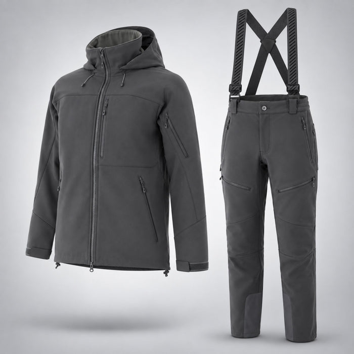 FHM Stream Waterproof Softshell Suit Grey