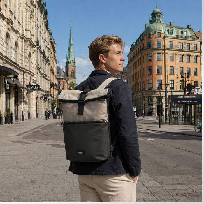 Backpack Beagles Originals Multicolor water-repellent laptop 15.6 inch grey
