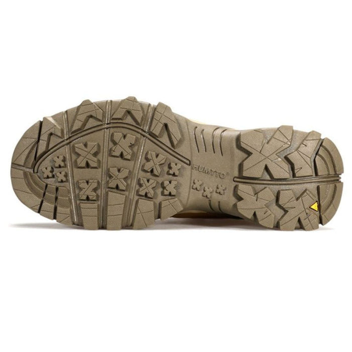 HUMTTO Men's Cold Weather Hiking Boots TrailGuard Coyote Color izturīga zole ar dziļiem, neslīdošiem protektora rakstiem.