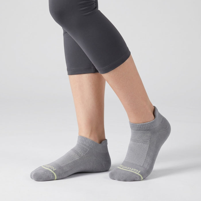 Трекинговые короткие носки Wind Walked с Coolmax, быстросохнущие, серые