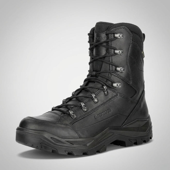 Тактические болинки LOWA RENEGADE II GTX HI Черные гладкая кожа GORE-TEX 