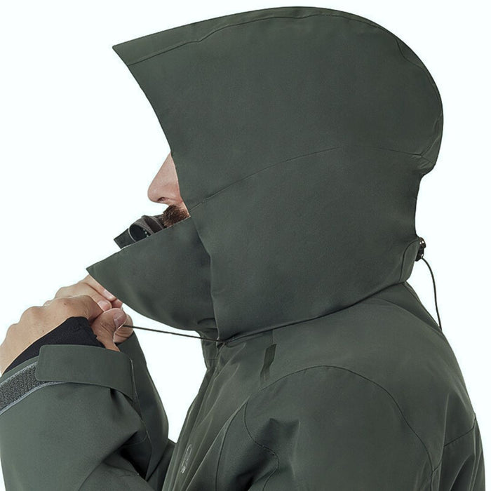 fhm mist ūdensnecaurlaidīga un izolēta jaka ar kapuci, 20 000 mm membrāna, khaki zaļa, piemērota lietainam laikam Latvijā