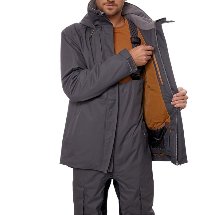 Ūdensnecaurlaidīga jaka FHM Mist siltināta pelēka 20000 mm