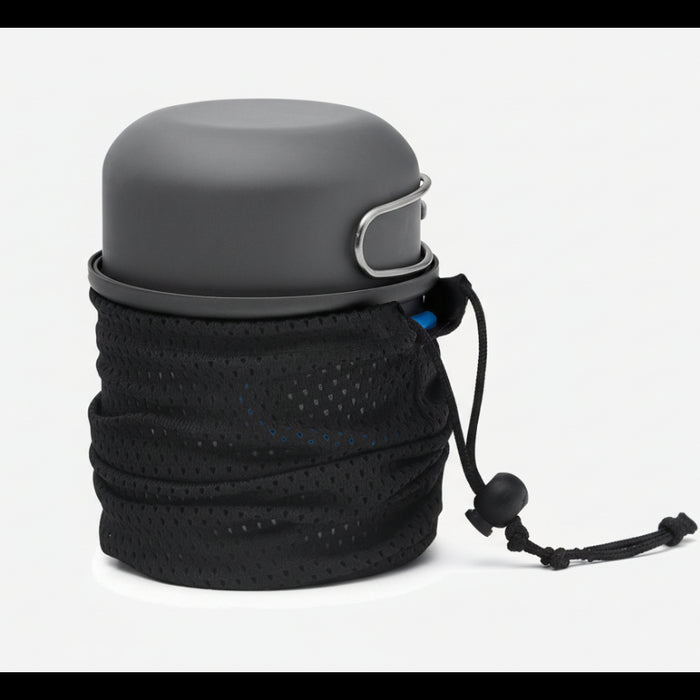 Fjord Nansen TOLLA ALU  cookware set 500 ml ar vieglu anodētu alumīniju un pārnēsājamu somu.