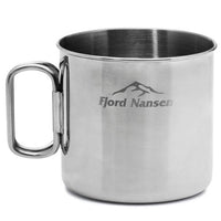 Fjord Nansen BRANN steel mug no pulēta nerūsējošā tērauda ar salokāmu rokturi TOURISM, AVADA - Best Sellers, New products, Best selling products, Smart Products Filter Index - Do not delete, Camping Cookware