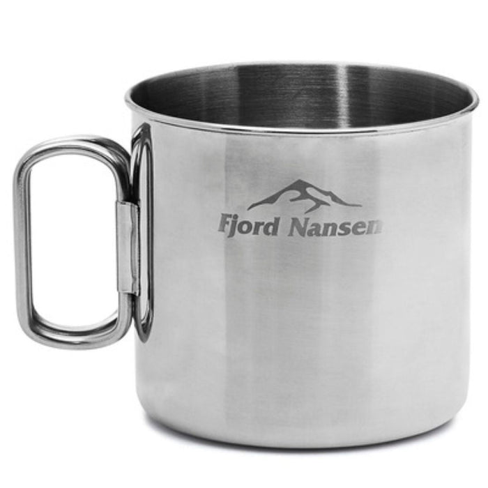 Fjord Nansen BRANN steel mug no pulēta nerūsējošā tērauda ar salokāmu rokturi TOURISM, AVADA - Best Sellers, New products, Best selling products, Smart Products Filter Index - Do not delete, Camping Cookware