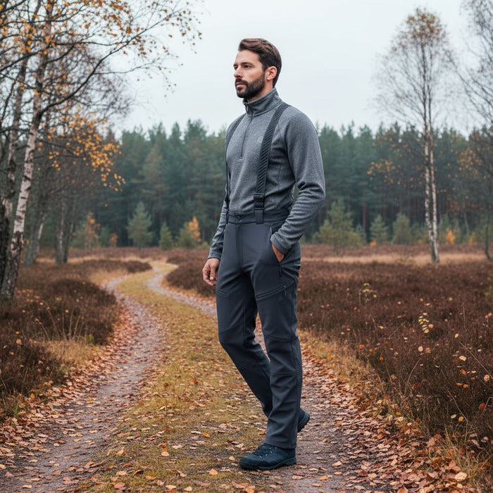 Софтшелл штаны FHM Stream Теплые Непромокаемые 8000 mm Серые