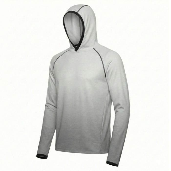Men’s Sun Hoodie UPF 50+ with Insect Repellent Treatment — Mist Grey