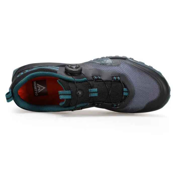 Humtto Men Highly Breathable Sneakers Black (BOA) ar SpinOn lacing sistēmu un elpojošu sintētisko audumu, melnas krāsas.