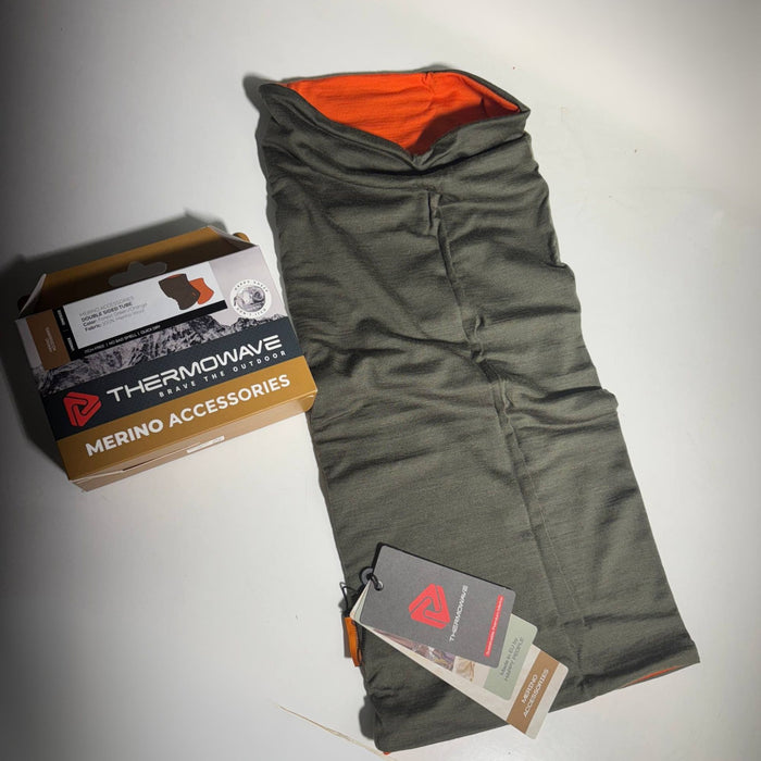 Unisex Merino Double Sided Neck Tube green