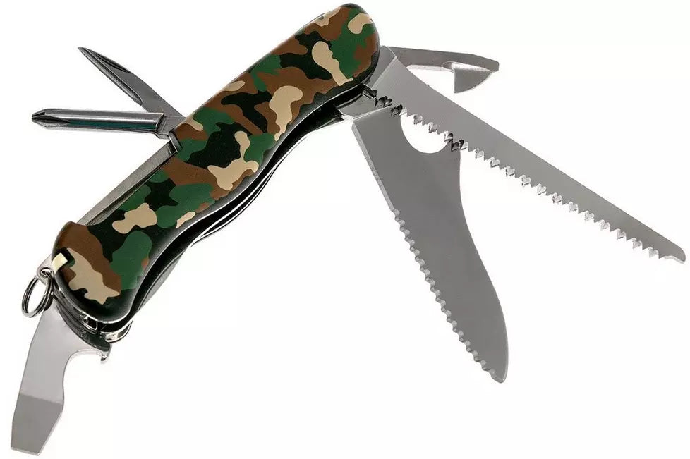 Multifunkcionālais nazis Victorinox Trailmaster Grip nerūsējošais tērauds ar Liner Lock Camo