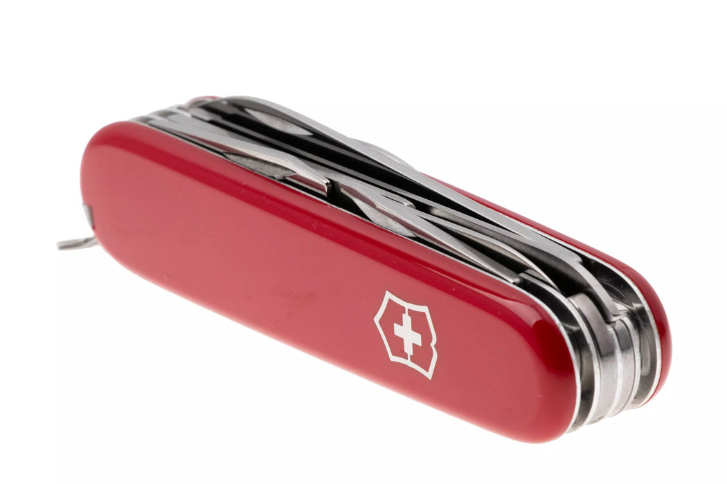 Multifunkcionālais nazis Victorinox Huntsman ABS kabatas instruments ar 15 funkcijām sarkans