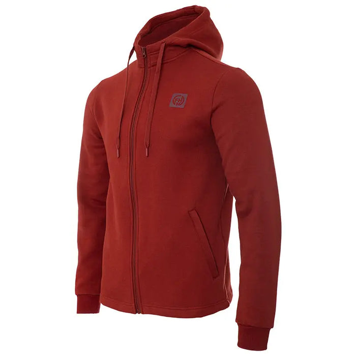 Zipped Hoodie Wave Terracotta