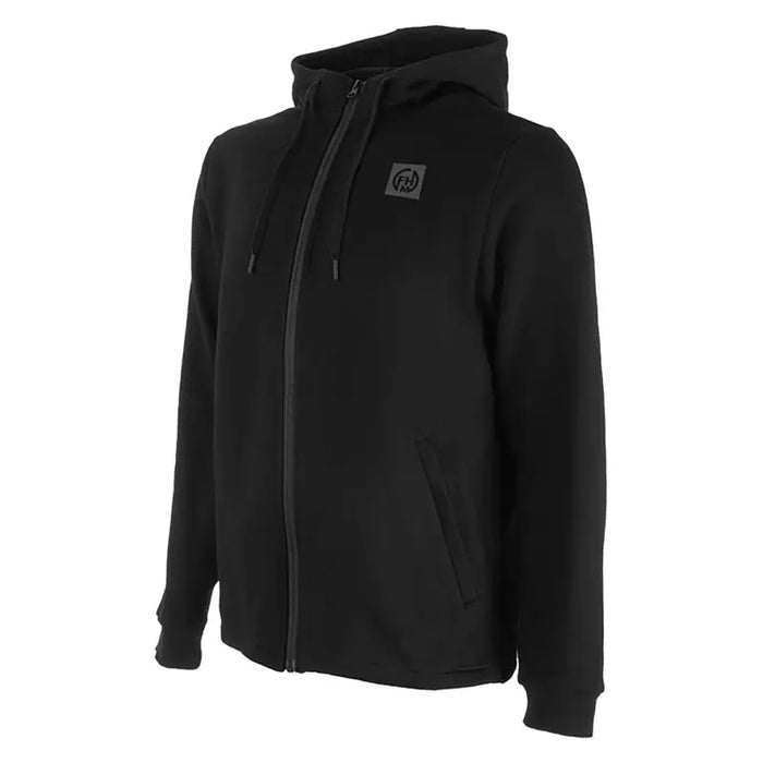 - Zipped Hoodie Wave V2 Black priekšpusē skats
- Melna hūde kopā ar rāvējslēdzēju
- Priekšējās kabatas un regulējama kapuce
- Izsmalcināts, viegls un elegants dizains
- Virskrekls ar Outfish